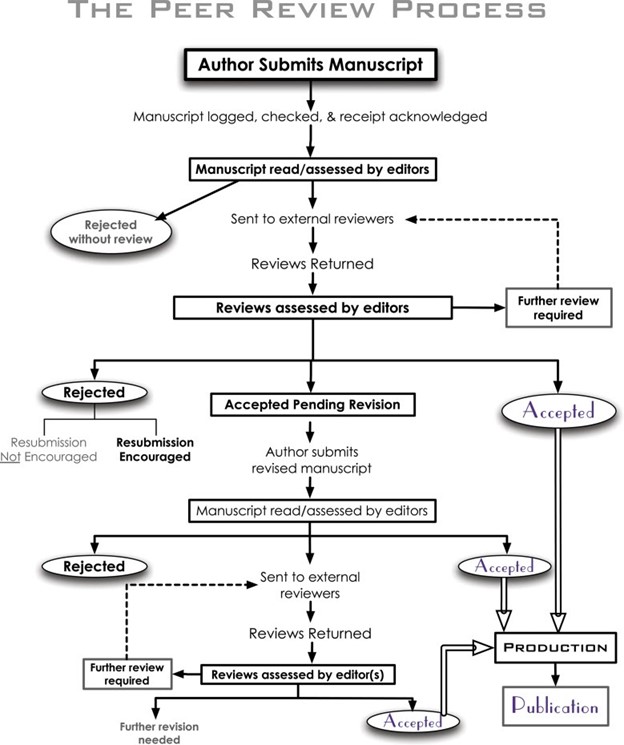Diagram about journal publication process